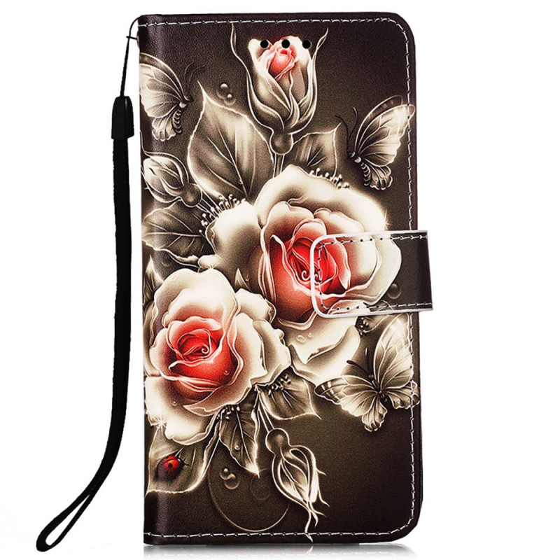 Housse Samsung Galaxy A33 5G Roses Dorées