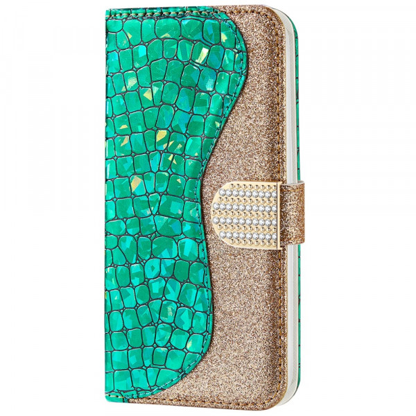 Housse Samsung Galaxy A33 5G Croco Diamants