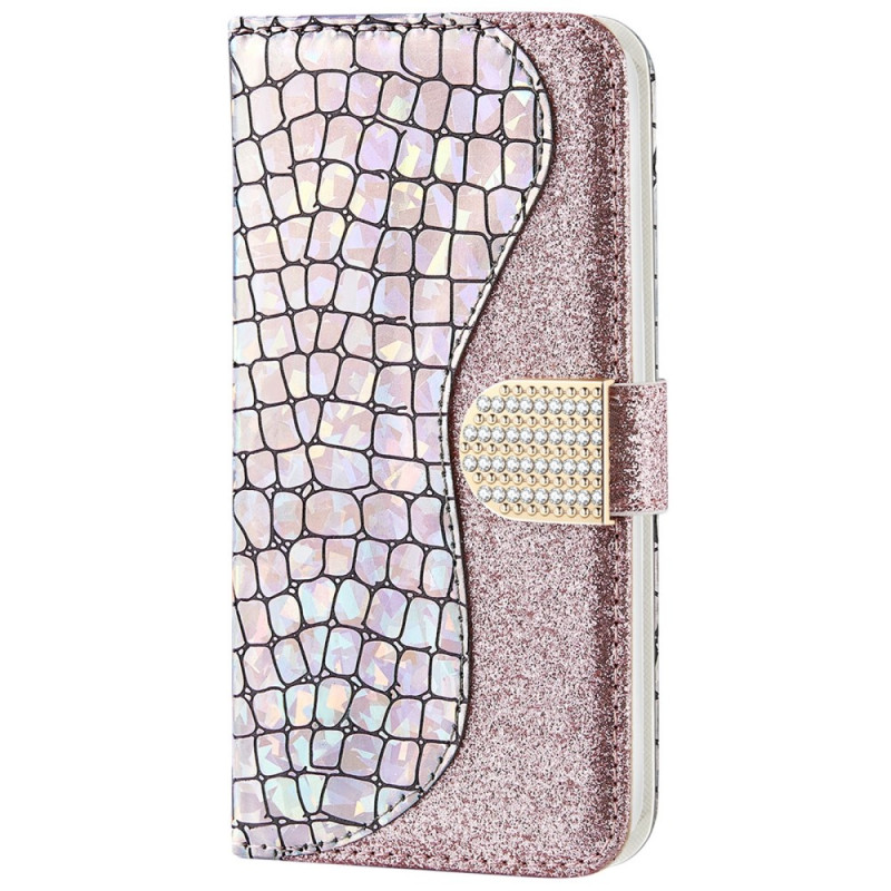 Housse Samsung Galaxy A33 5G Croco Diamants