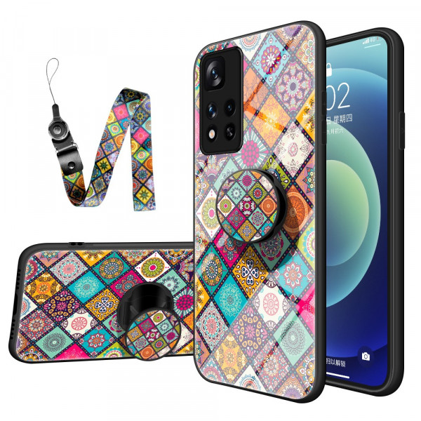 Coque Xiaomi Redmi Note 11 Pro Plus 5G Support Magnétique Patchwork