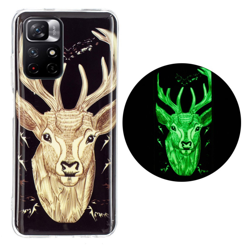 Coque Xiaomi Redmi Note 11 Pro Plus 5G Cerf Majestueux Fluorescente