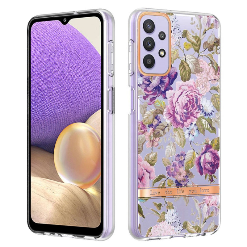 Coque Samsung Galaxy A13 Transparente Florale