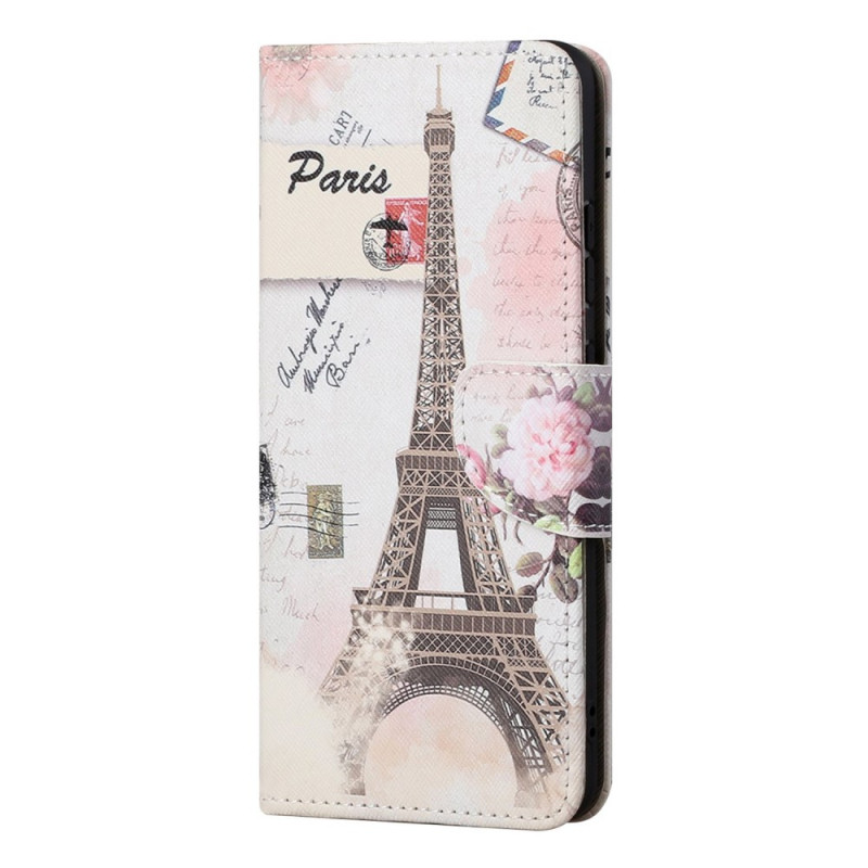 Housse Samsung Galaxy M52 5G Tour Eiffel Retro