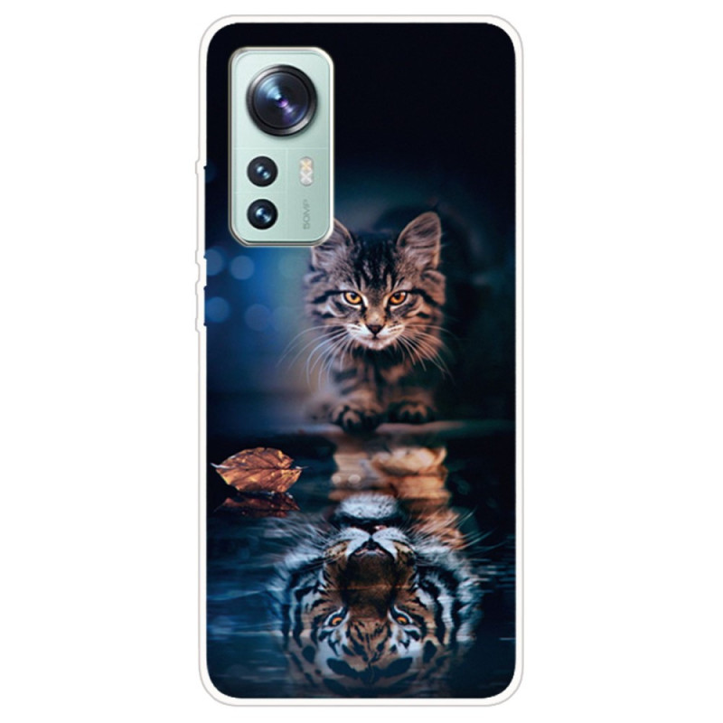 Coque Xiaomi 12 Pro Silicone Chat aux Aguets