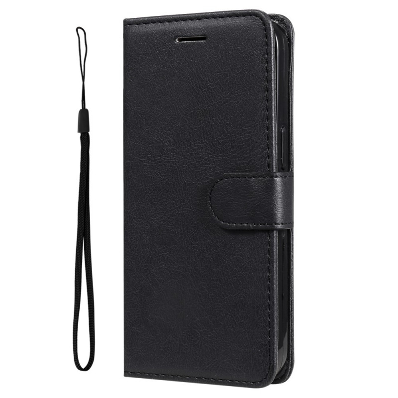 Housse Samsung Galaxy M52 5G Cuir Mat à Lanière