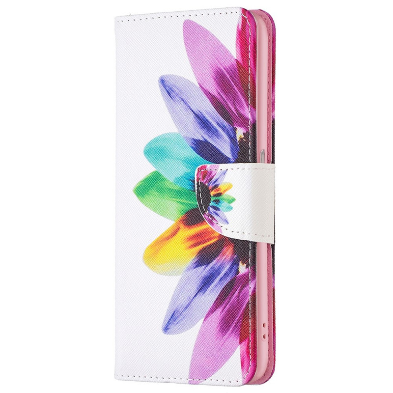 Housse Oppo A76 / Realme 9i Fleur Aquarelle