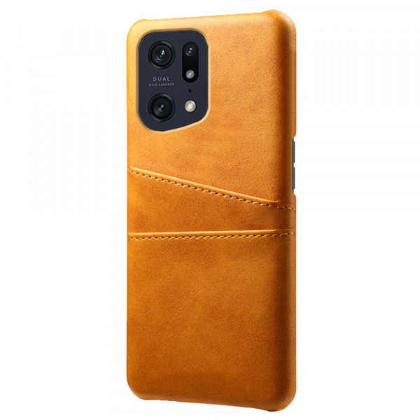 Coque Oppo Find X5 Pro Effet Cuir Porte-Cartes