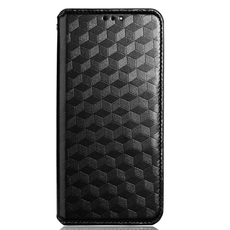 Flip Cover Oppo Reno 7 Effet Cuir Cubes 3D