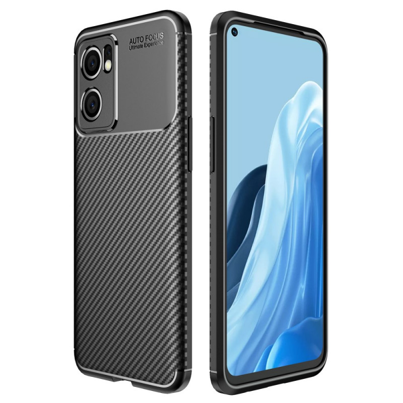 Coque Oppo Find X5 Lite Fibre Carbone Brossée