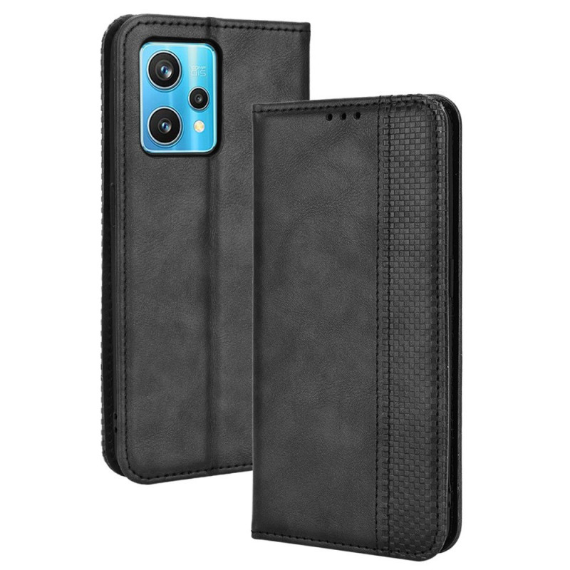 Flip Cover Realme 9 5G Effet Cuir Vintage Stylisé