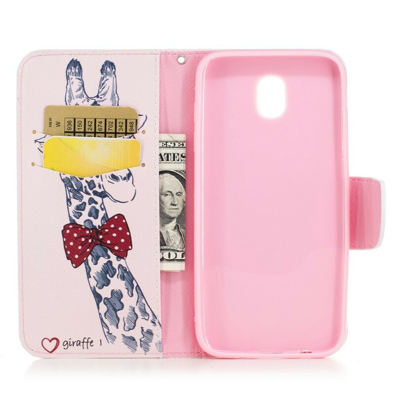 Housse Samsung Galaxy J3 2017 Girafe Intello