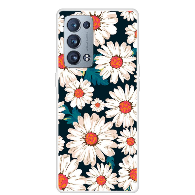 Coque Oppo Reno 6 Pro 5G Marguerites