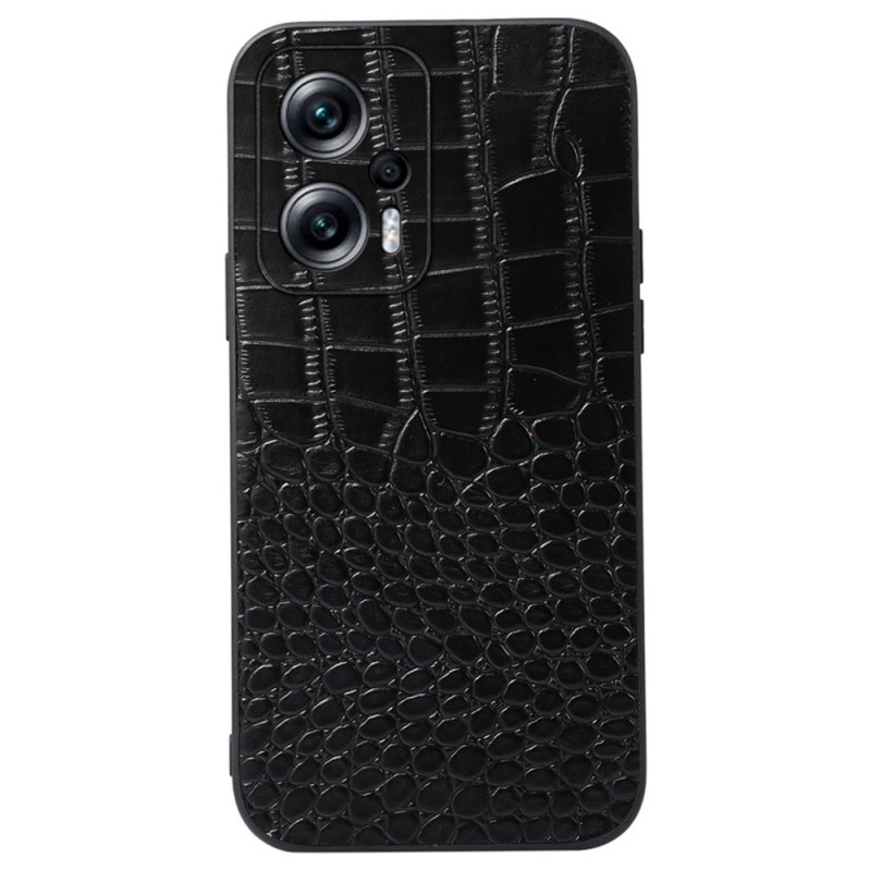 Coque Xiaomi Redmi Note 12T Pro/Poco X4 GT Cuir Texture Crocodile