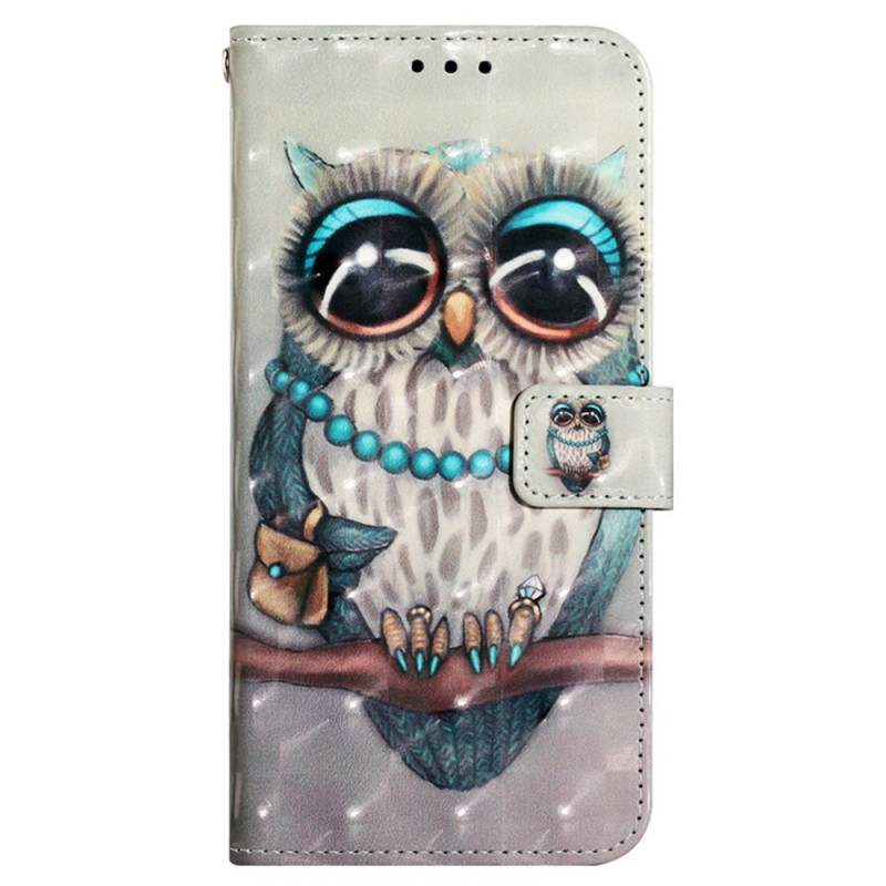 Housse Samsung Galaxy A13 Miss Hibou à Lanière