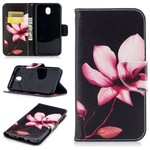 Housse Samsung Galaxy J7 2017 Fleur Rose