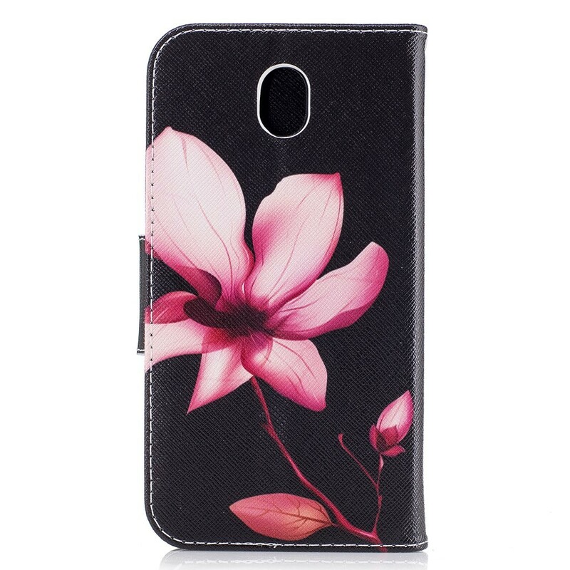 Housse Samsung Galaxy J7 2017 Fleur Rose