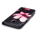 Housse Samsung Galaxy J7 2017 Fleur Rose