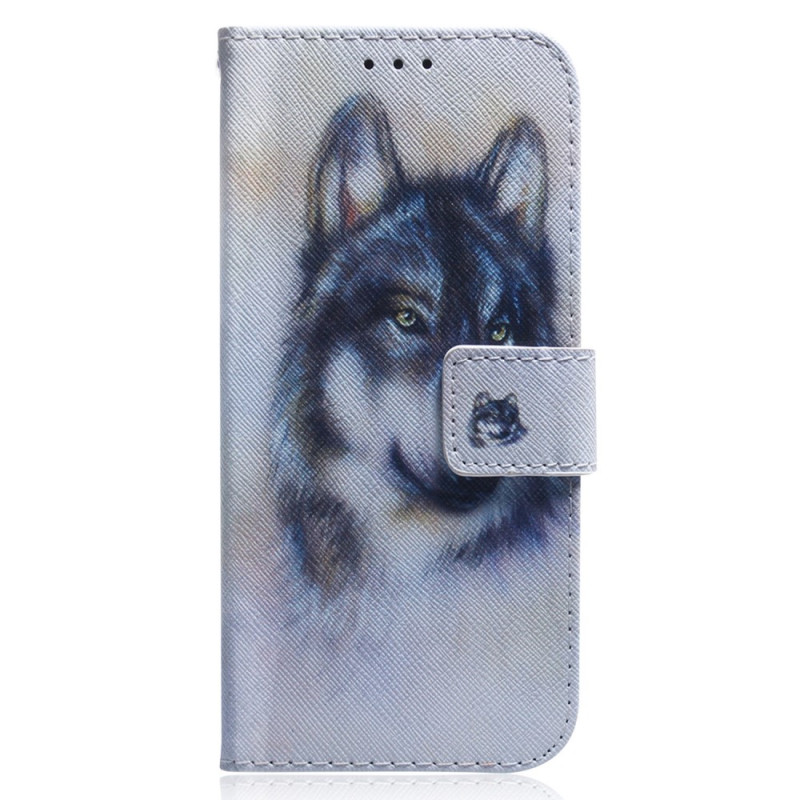 Housse Xiaomi Redmi 10C Loup Aquarelle