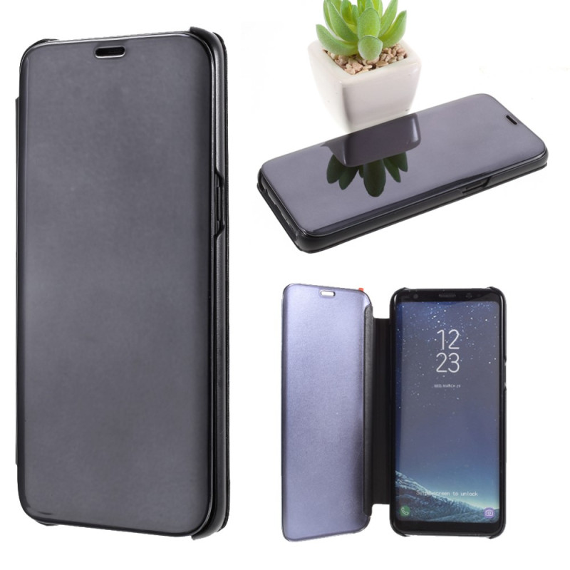 View Cover Samsung Galaxy S8 Miroir et Effet Cuir