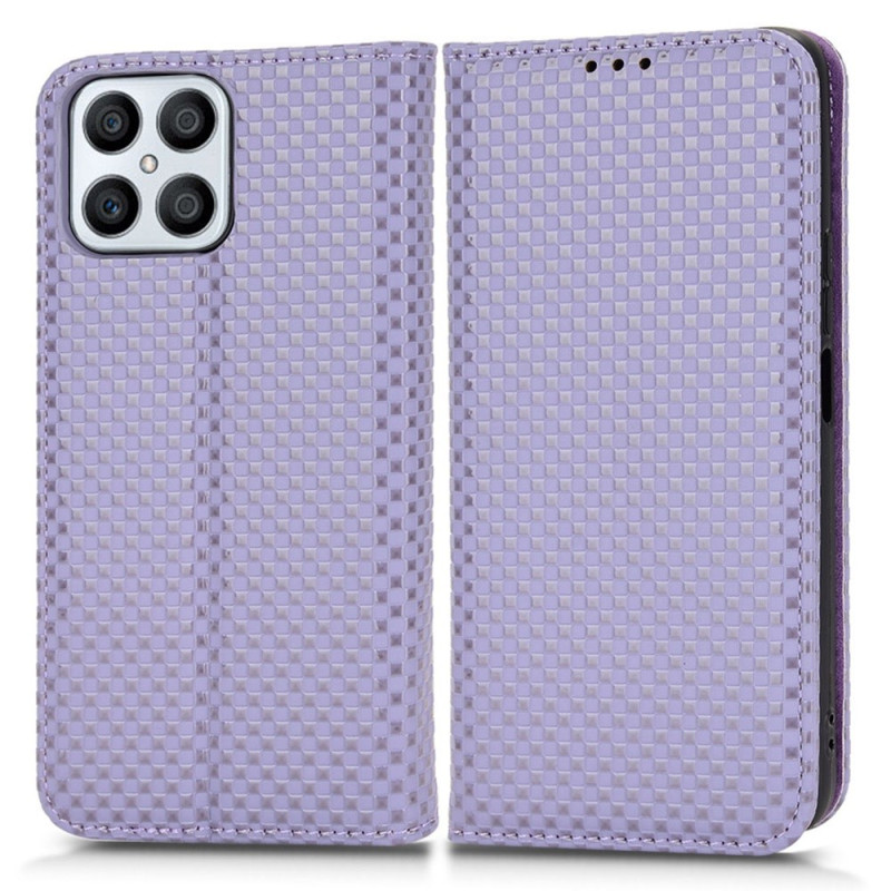 Flip Cover Honor X8 Style Fibre Carbone