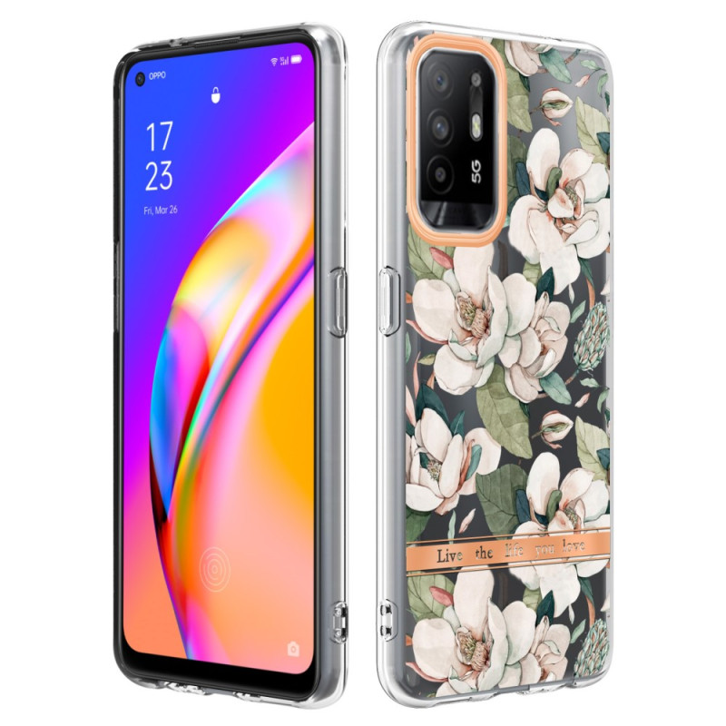 Coque Oppo A94 5G Fleurs Pivoines