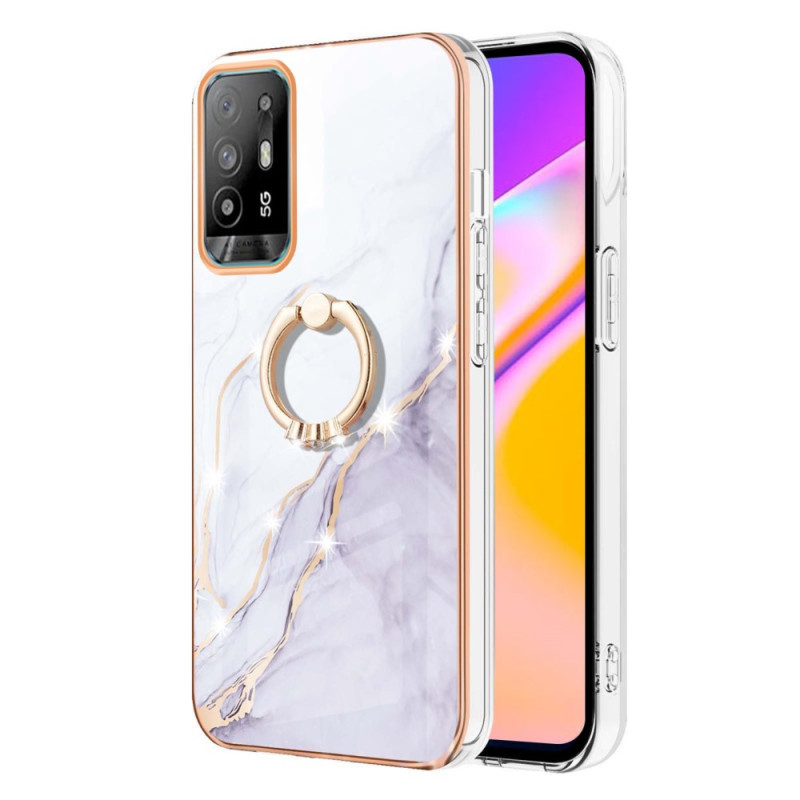 Coque Oppo A94 5G Marbre avec Anneau