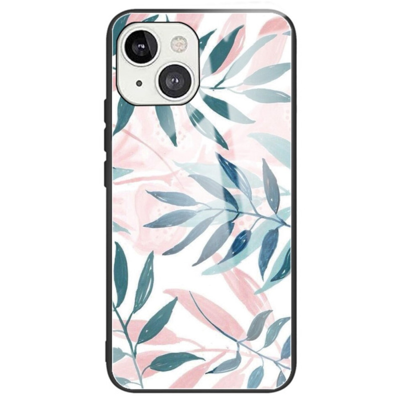 Coque iPhone 14 Verre Trempé Feuilles