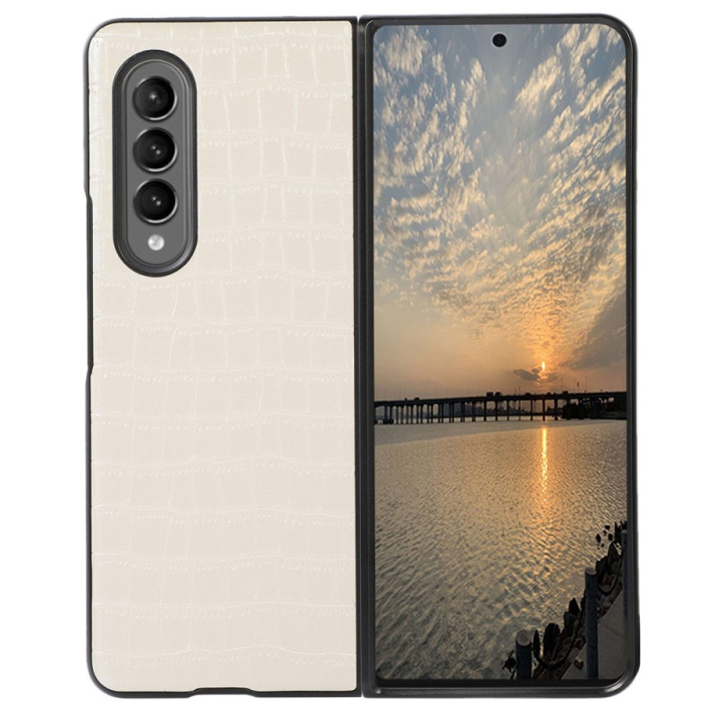 Coque Samsung Galaxy Z Fold 4 Simili Cuir Croco