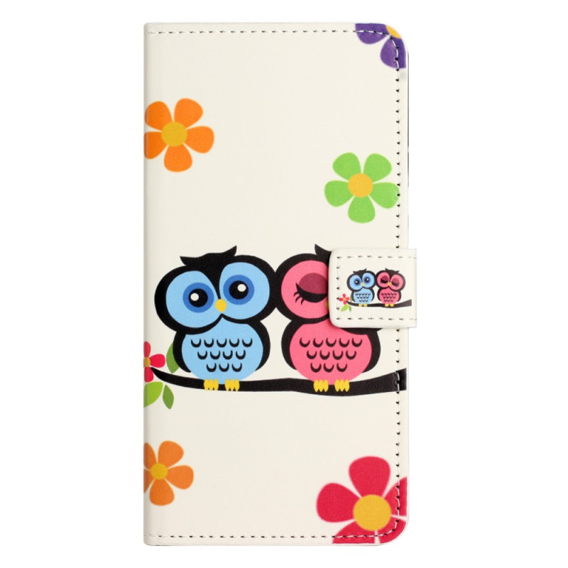 Housse iPhone 14 Couple de Hiboux