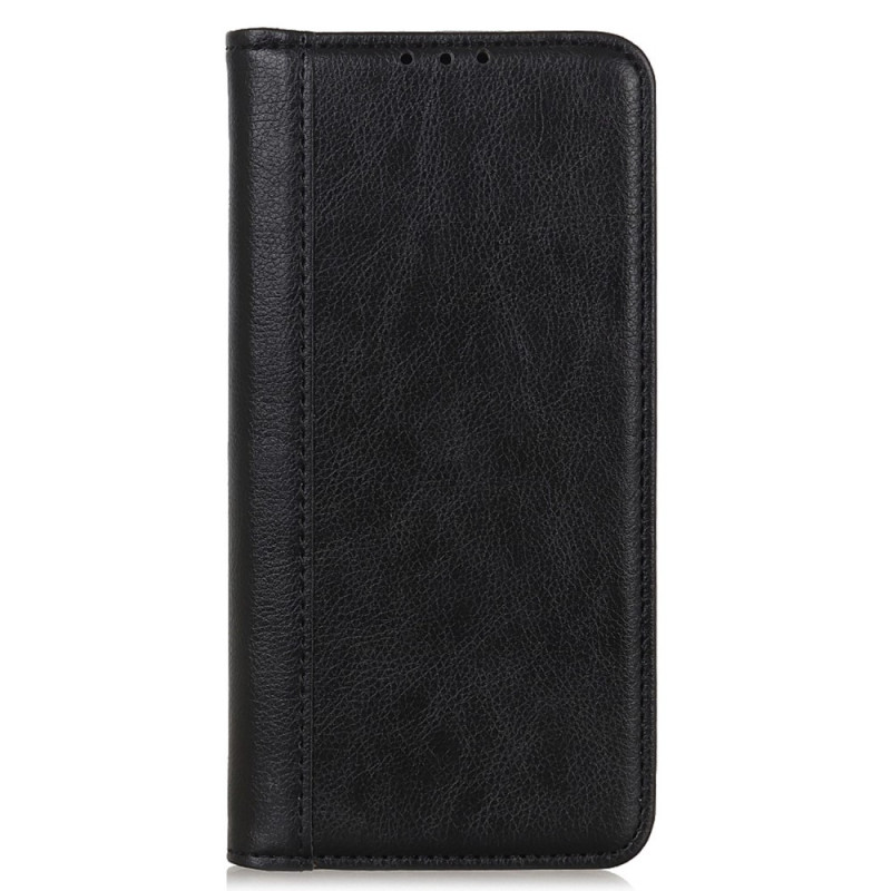 Flip Cover iPhone 14 Cuir Fendu Stylé