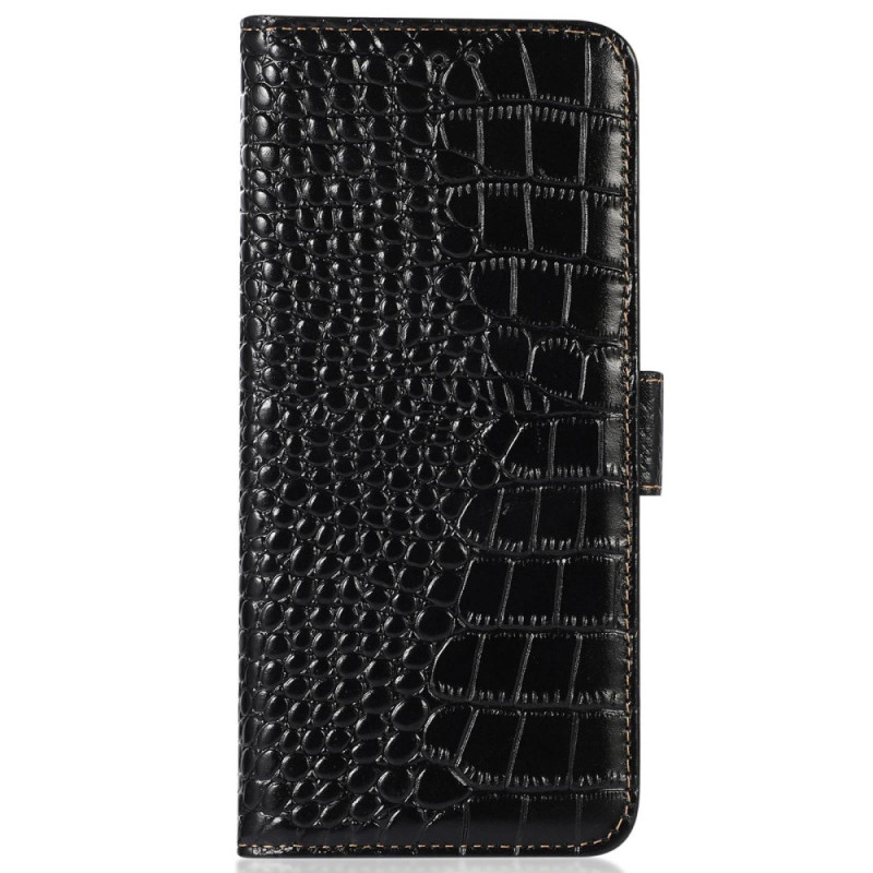 Housse iPhone 14 Style Crocodile RFID