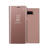 Flip Cover Samsung Galaxy Note 8 Miroir Et Effet Cuir