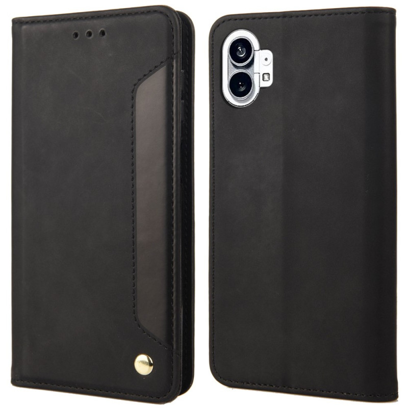 Flip Cover Nothing Phone (1) Bicolore avec Rivet