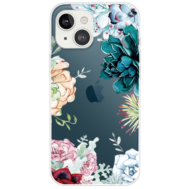 Coque iPhone 14 Plus Fleurs Aquarelle