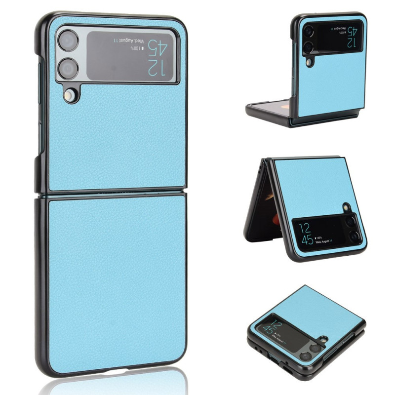 Coque Samsung Galaxy Z Flip 4 Texture Cuir Litchi