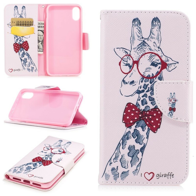 Housse iPhone X Girafe Intello