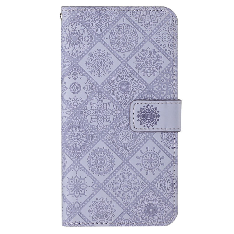 Housse iPhone 14 Motif Tapisserie à Lanière