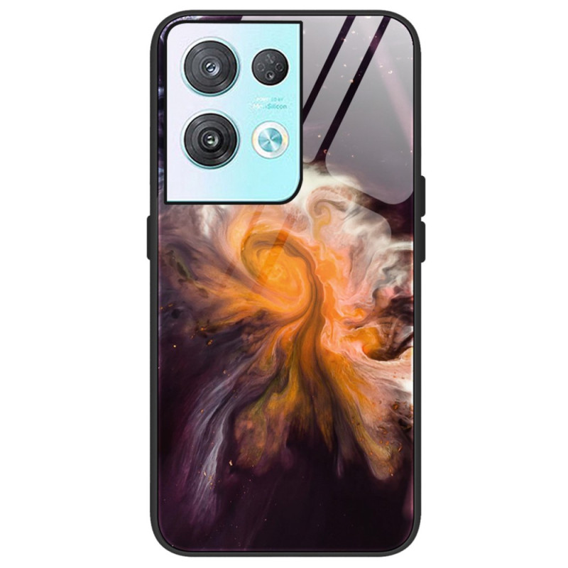 Coque Oppo Reno 8 Verre Trempé Marble Colors