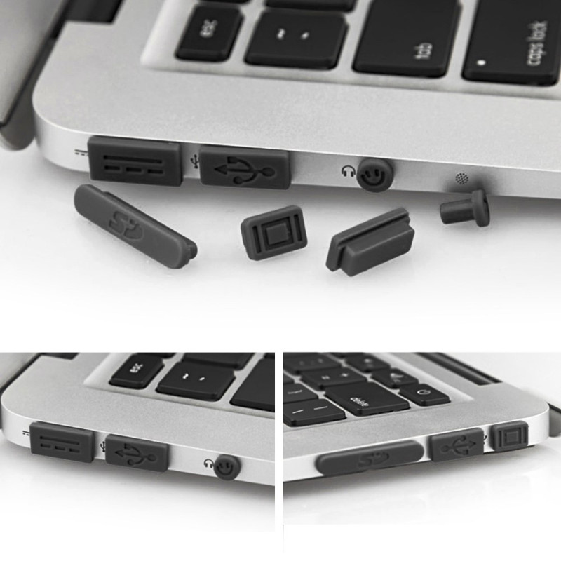 Ensemble de Bouchons Protection des Ports pour MacBook Air / Pro