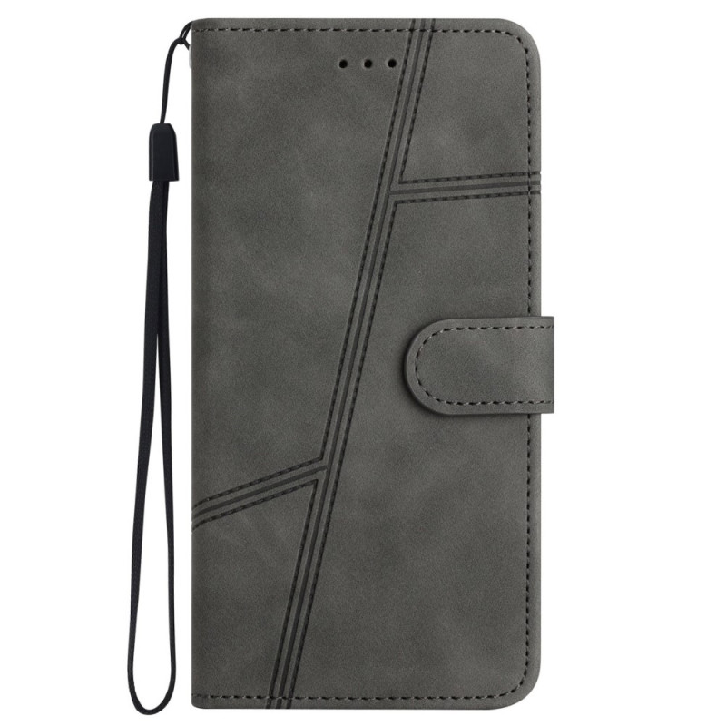 Housse iPhone 14 Pro Style Cuir Élégance à Lanière