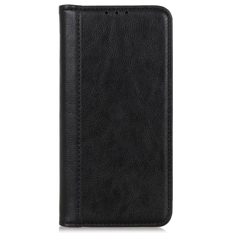 Flip Cover Sony Xperia 5 IV Cuir Litchi Fendu