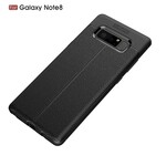 Coque Samsung Galaxy Note 8 Effet Cuir Litchi Double Line