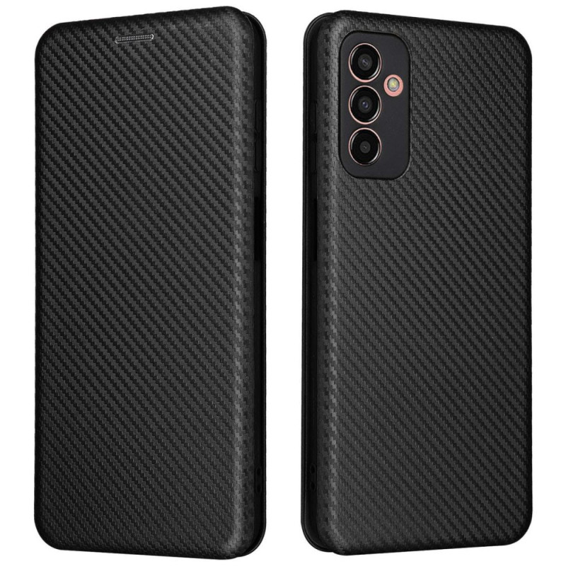 Flip Cover Samsung Galaxy M13 Fibre Carbone