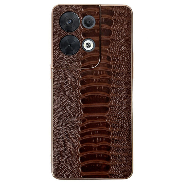 Coque Oppo Reno 8 Pro Vrai Cuir Style Crocodile