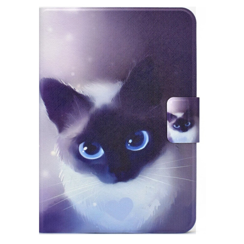 Housse iPad 10.9" (2022) Chat aux yeux bleus