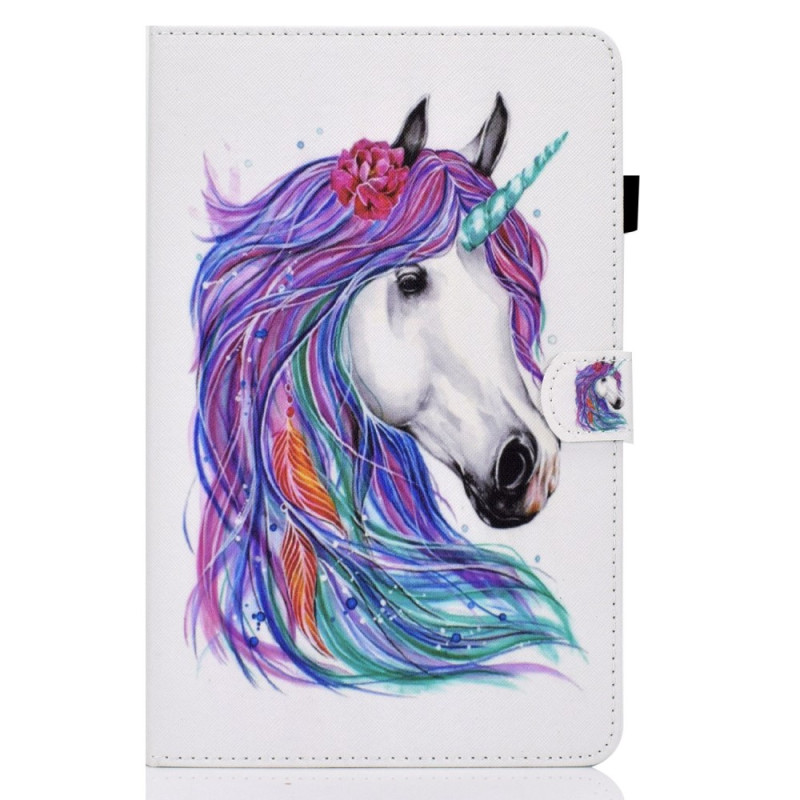 Housse iPad 10.9" (2022) Peinture Licorne