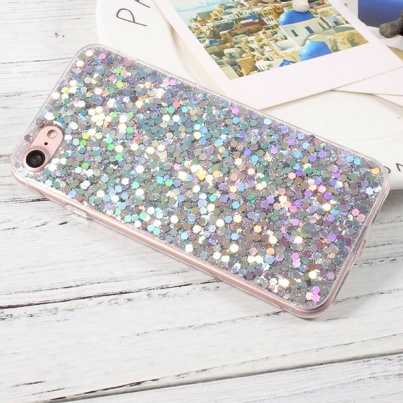 Coque iPhone 7 / 8 Paillettes Premium