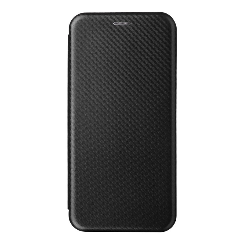 Flip Cover Poco M5 Fibre Carbone