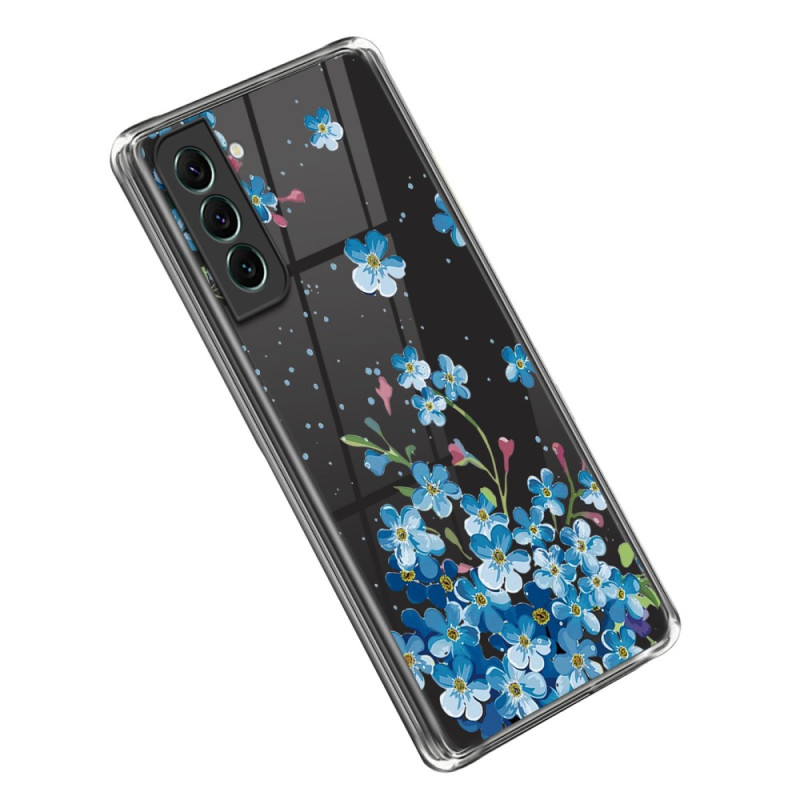 Coque Samsung Galaxy S23 5G Fleurs Bleues