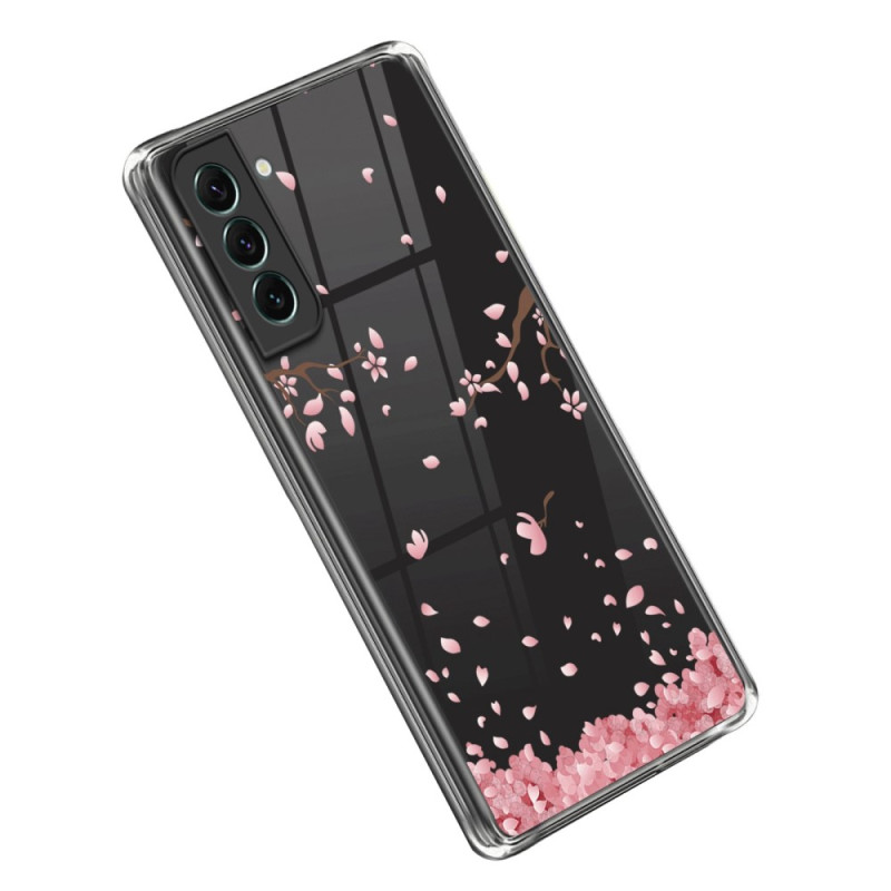 Coque Samsung Galaxy S23 5G Transparente Fleurs Roses